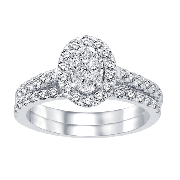 14K White Gold 2 Ct.Tw. Diamond Bridal Ring