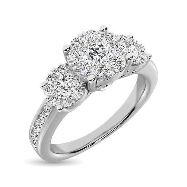 14K White Gold 1 Ct.Tw.Diamond Fashion Ring