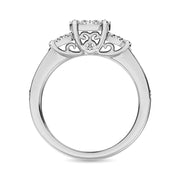 Diamond 3/4 ct tw Round-cut Engagement Ring in 14K White Gold