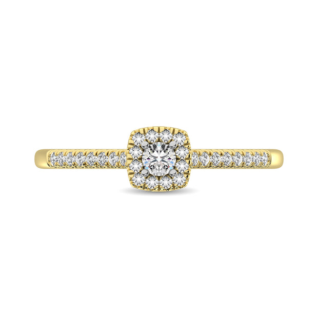 Diamond 3/8 Ct.Tw. Bridal Ring in 10K Yellow Gold