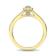 Diamond 3/8 Ct.Tw. Bridal Ring in 10K Yellow Gold