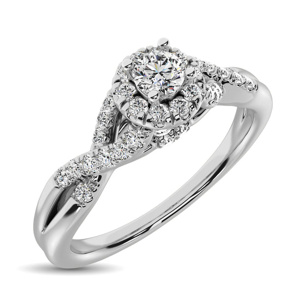 Diamond 1/4 Ct.Tw. Engagement Ring in 10K White Gold