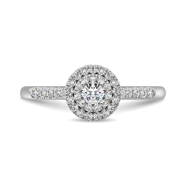 Diamond 1/3 Ct.Tw. Engagement Ring in 10K White Gold