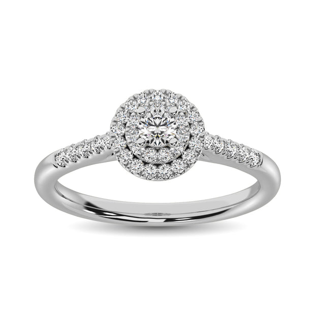 Diamond 1/3 Ct.Tw. Engagement Ring in 10K White Gold