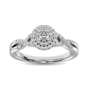 Diamond 1/3 ct tw Engagement Ring in 10K White Gold