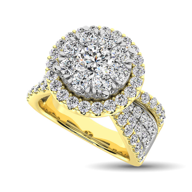 Diamond 1 Ct.Tw. Engagement Ring in 14K Two Tone Gold
