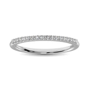 14K White Gold 1/10 ctw Diamond Wedding Band