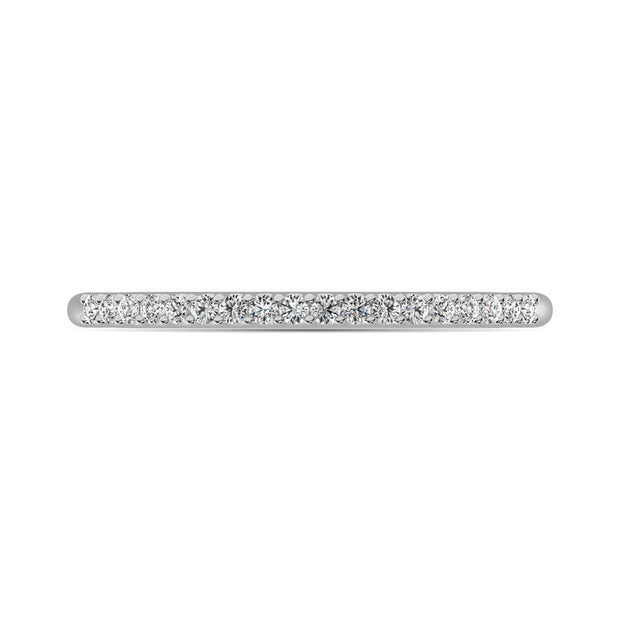 14K White Gold 1/10 ctw Diamond Wedding Band