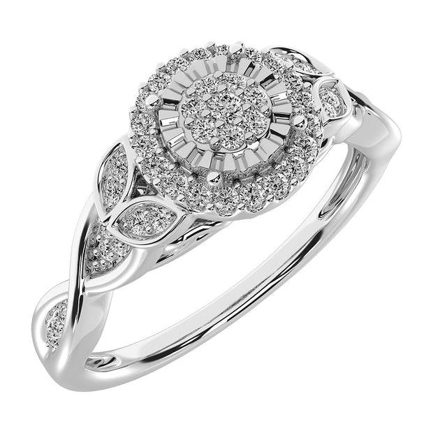 10K White Gold 1/6 Ct.Tw. Diamond Promise Ring