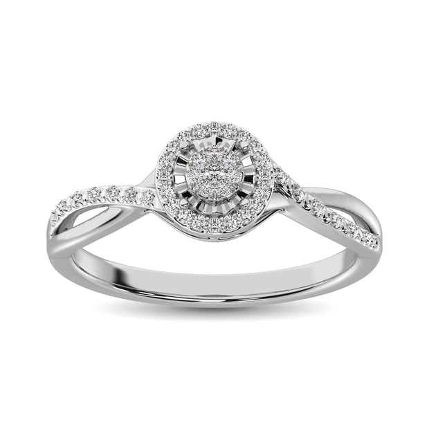 Diamond 1/8 Ct.Tw. Promise Ring in 10K White Gold