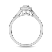 Diamond 1/8 Ct.Tw. Promise Ring in 10K White Gold