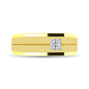 10K Yellow Gold 1/10 Ct.Tw. Diamond Men's Ring