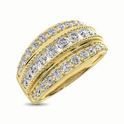 14K Yellow Gold 1 Ct.Tw. Diamond Fashion Ring