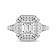 Diamond 3/4 Ct.Tw. Engagement Ring in 14K White Gold