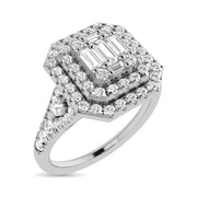 Diamond 3/4 Ct.Tw. Engagement Ring in 14K White Gold