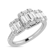 Diamond 3/4 Ct.Tw. Engagement Ring in 14K White Gold