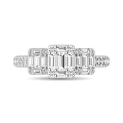 Diamond 3/4 Ct.Tw. Engagement Ring in 14K White Gold