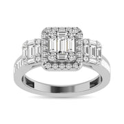 Diamond 7/8 Ct.Tw. Engagement Ring in 14K White Gold