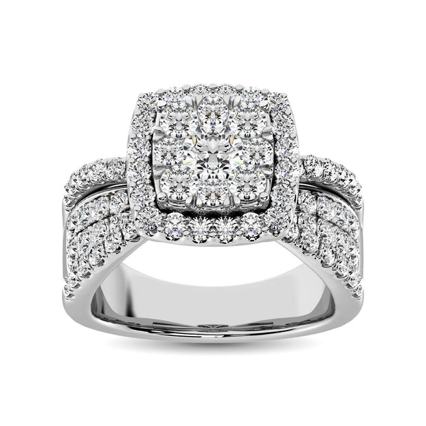 Diamond 1 Ct.Tw. Engagement Ring in 14K White Gold