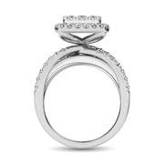 Diamond 1 Ct.Tw. Engagement Ring in 14K White Gold