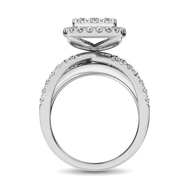 Diamond 1 Ct.Tw. Engagement Ring in 14K White Gold