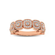 14K Rose Gold 5/8 Ct.Tw. Diamond Stackable Band