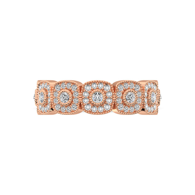 14K Rose Gold 5/8 Ct.Tw. Diamond Stackable Band