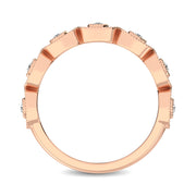 14K Rose Gold 5/8 Ct.Tw. Diamond Stackable Band