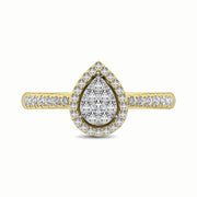 14K Yellow Gold 2/5 Ct.Tw. Diamond Fashion Ring