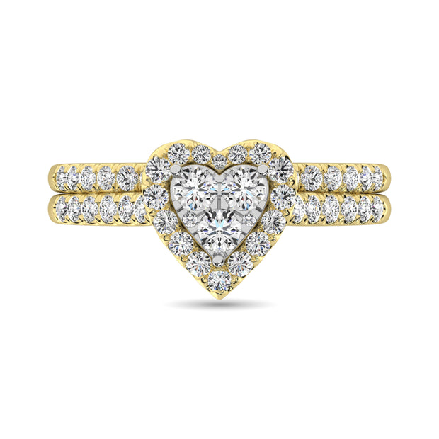 Diamond 1 Ct.Tw. Bridal Ring in 10K Yellow Gold