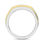 Diamond 1/4 Ct.Tw. Mens Fashion Ring in 10K Two Tone Gold