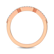 14K Rose Gold 1/2 Ct.Tw. Diamond Stackable Band