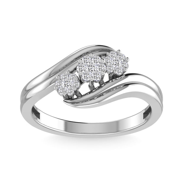 Diamond 1/5 Ct.Tw. Promise Ring in 10K White Gold