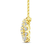 10K Yellow Gold Diamond 1/2 Ct.Tw. Infinity Pendant