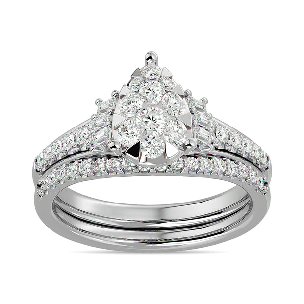 Diamond 1 ct tw Bridal Ring in 14K White Gold