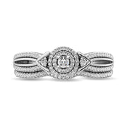 Diamond Bridal Ring 1/4 ct tw in Round-cut 10K in White Gold