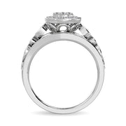 Diamond Engagement Ring 1/2 ct tw in 10K White Gold