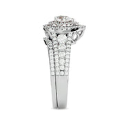 Diamond 1 1/4 Ct.Tw. Pear Cut Bridal Ring in 14K White Gold