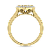 Diamond 1/2 Ct.Tw. Cluster Fashion Ring in 14K Two Tone Gold