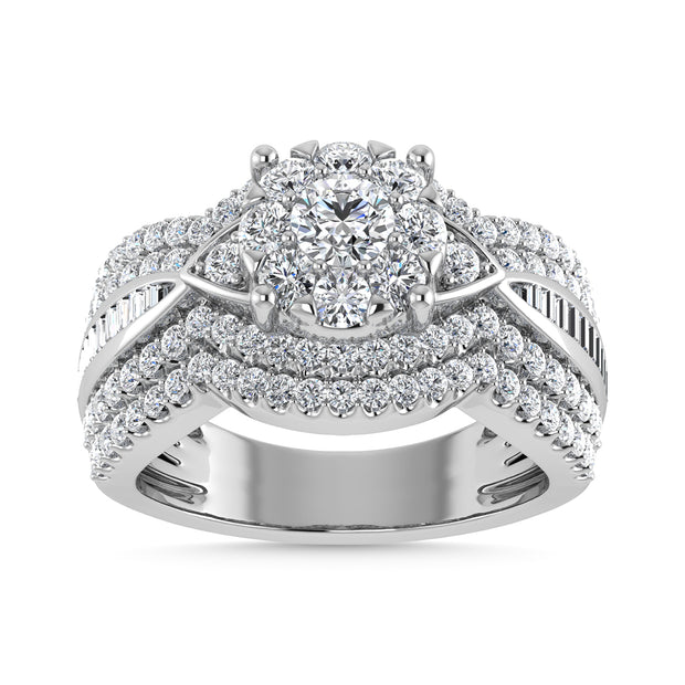 Diamond 1 1/2 Ct.Tw. Fashion Ring in 14K White Gold