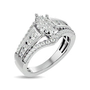 Diamond 1 ct tw Round Cut Fashion Ring in 10K White Gold