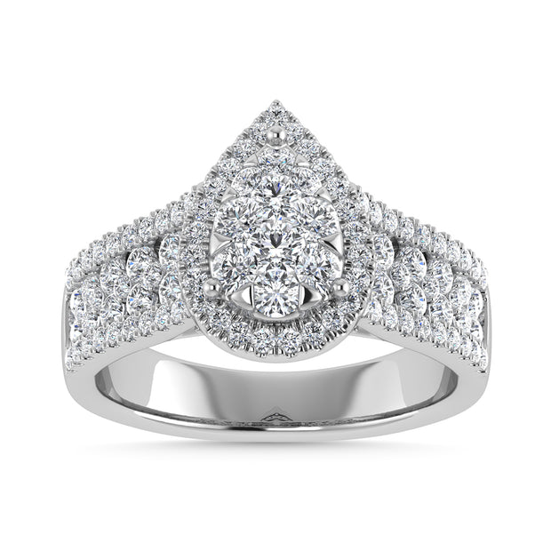 Diamond 1 1/3 Ct.Tw. Engagement Ring in 14K White Gold