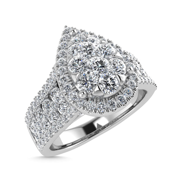 Diamond 1 1/3 Ct.Tw. Engagement Ring in 14K White Gold