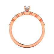 Diamond 1/3 ct tw Bridal Ring in 10K Rose Gold