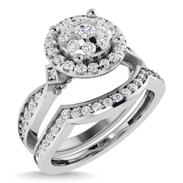 Diamond 5/8 Ct.Tw. Bridal Ring in 14K White Gold