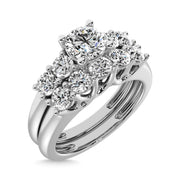 Diamond 1 1/2 ct tw Round Cut Bridal Ring in 14K White Gold