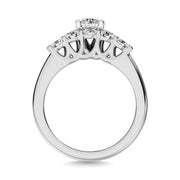 Diamond 1 1/2 ct tw Round Cut Bridal Ring in 14K White Gold