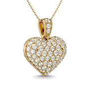 Diamond 1 ct tw Heart Pendant in 10K Yellow Gold