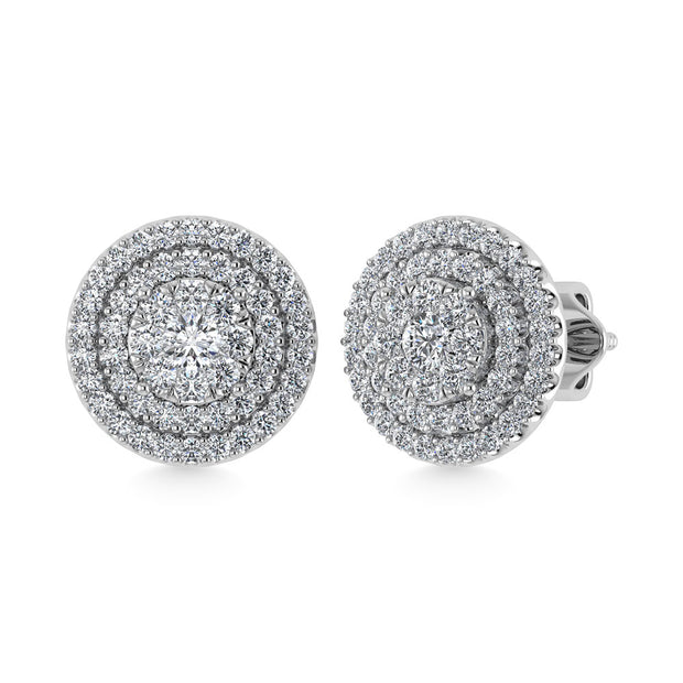 Diamond 7/8 Ct.Tw. Fashion Earrings in 10K White Gold
