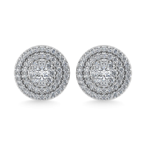 Diamond 7/8 Ct.Tw. Fashion Earrings in 10K White Gold